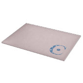 Planche À Découper LETTRE Motif Fleur C(bleu) (Coin)