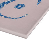 Planche À Découper LETTRE Motif Fleur C(bleu) (Coin)
