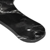 Planche À Découper LETTRE PERTINENTE EN MARBRE BLANC Noir (Coin)