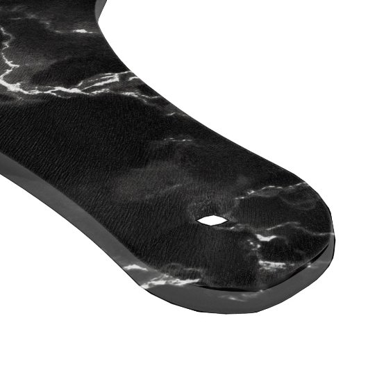 Planche À Découper LETTRE PERTINENTE EN MARBRE BLANC Noir (Coin)