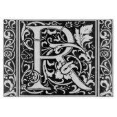 Planche À Découper Lettre R Monogramme médiéval Art Nouveau (Devant)