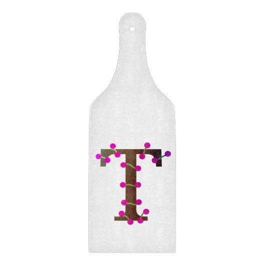 Planche À Découper Lettre T initiale décorative le (Devant)