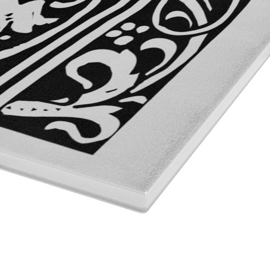 Planche À Découper Lettre W Monogramme médiéval Art Nouveau (Coin)