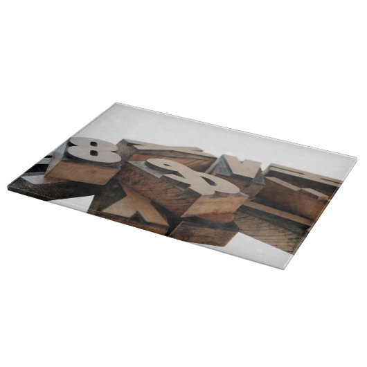 Planche À Découper Lettres en bois (Coin)