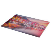 Planche À Découper Lever de soleil à Copenhague Nyhavn, Danemark (Coin)