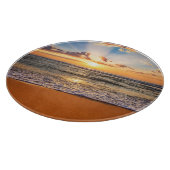 Planche À Découper Lever d'océan, horizon bleu profond. (Coin)