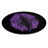Planche À Découper Lèvres à Parties scintillant violette (Coin)