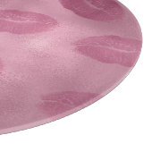 Planche À Découper Lèvres en verre rose (Coin)