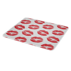 Planche À Découper Lèvres Rouges, Motif De Lèvres, Rouge à Lèvres, Ba