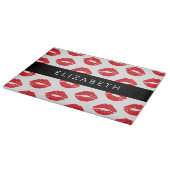 Planche À Découper Lèvres Rouges, Rouge, Motif Des Lèvres, Votre Nom (Coin)