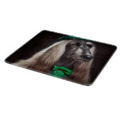 Planche À Découper lévrier afghan en tenue de la Saint-Patrick (Coin)