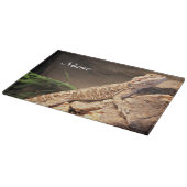 Planche À Découper Lézard Dragon Porté Par Un Bébé Personnalisé (Coin)