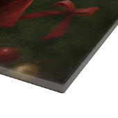 Planche À Découper Lhasa Apso Chien dans la neige Noël (Coin)