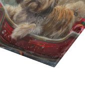 Planche À Découper Lhasa Apso Chien Fête de Noël (Coin)