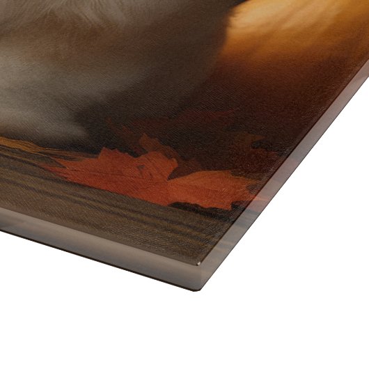 Planche À Découper Lhasa Apso Chiot Automne Citrouille de plaisir (Coin)