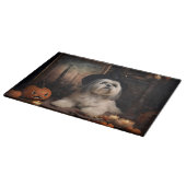 Planche À Découper Lhasa Apso Citrouilles Halloween Épouvantable (Coin)