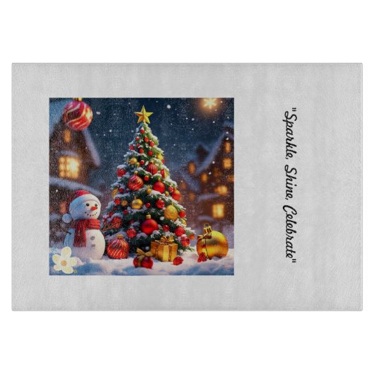 Planche À Découper "L'heure de Noël" (Devant)