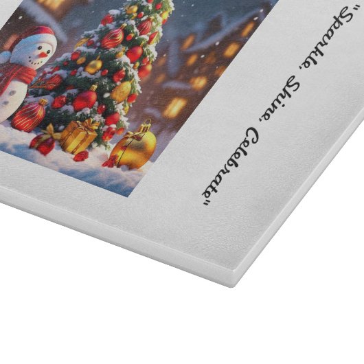 Planche À Découper "L'heure de Noël" (Coin)