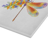 Planche À Découper libellule de fleurs jaunes (Coin)