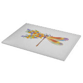 Planche À Découper libellule de fleurs jaunes (Coin)