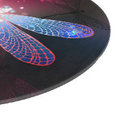 Planche À Découper libellule rouge brillante (Coin)