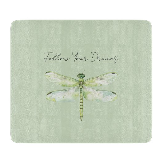 Planche À Découper Libellule Vert Citron (Devant)