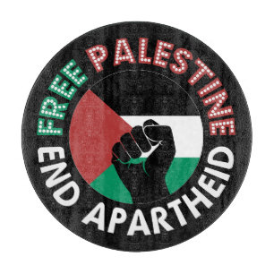 Planche À Découper Libérez la Palestine Finir l'apartheid Drapeau Poi