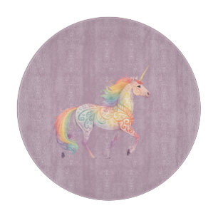 Planche À Découper Licorne Arc-en-Ciel Magique Personnalisée