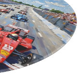 Planche À Découper Life in Motion – Indy Car Racing Oil Painting (Coin)
