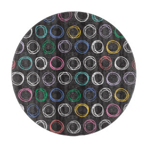 Planche À Découper Lignes brossées : dessin mains dessinées sans join