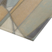 Planche À Découper Lignes courbées et tons de terre coupés (Coin)