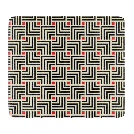 Planche À Découper Lignes géométriques motif (Devant)