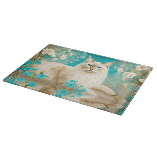 Planche À Découper Lilac Lynx Point Siamese Portrait Art (Coin)