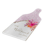 Planche À Découper Lilac pourpre carreaux méditerranéen Mariage Monog (Coin)