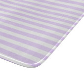 Planche À Découper Lilac violet et blanc bonbons rayures (Coin)