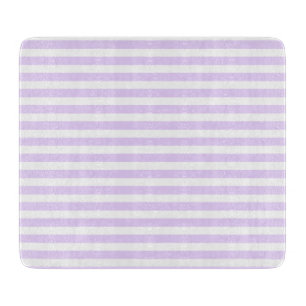 Planche À Découper Lilac violet et blanc bonbons rayures