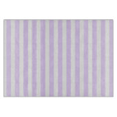 Planche À Découper Lilac violet et blanc bonbons rayures (Devant)