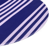 Planche À Découper Lilac violet et bleu marine cinq bandes motif (Coin)