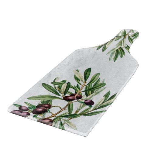 Planche À Découper L'île méditerranéenne grecque Feuille d'olive (Coin)