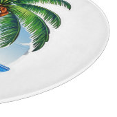 Planche À Découper L'île tropicale des Cocotiers (Coin)