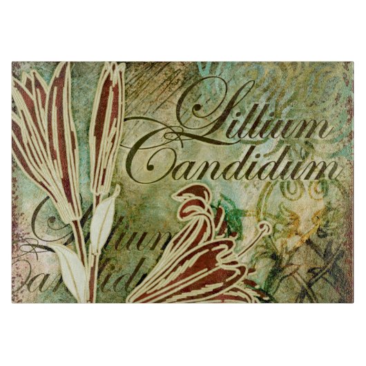 Planche À Découper Lillium candidum (Devant)