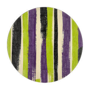 Planche À Découper Lime Vert Violet Noir Pinceau Gras Vertical 