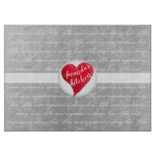 Planche À Découper L'ingrédient secret est toujours l'amour du coeur 