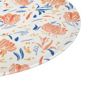 Planche À Découper Linocut botanique baroque : arrière - plan sans co (Coin)