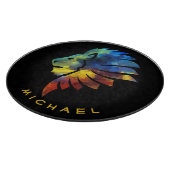 Planche À Découper Lion abstrait couleur art roi couronne pour hommes (Coin)