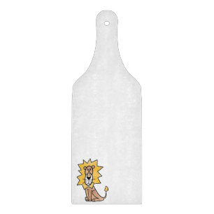 Planche À Découper lion mignon dessin animé enfants rétro safari jung