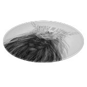 Planche À Découper Lion noir avec couronne Antlers et monogramme (Coin)