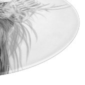 Planche À Découper Lion noir avec couronne Antlers et monogramme (Coin)