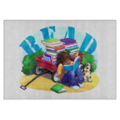 Planche À Découper LIRE Livre Wagon Art (Devant)