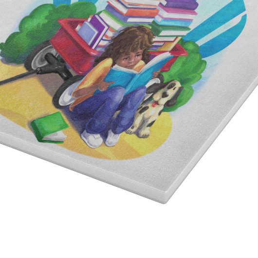 Planche À Découper LIRE Livre Wagon Art (Coin)